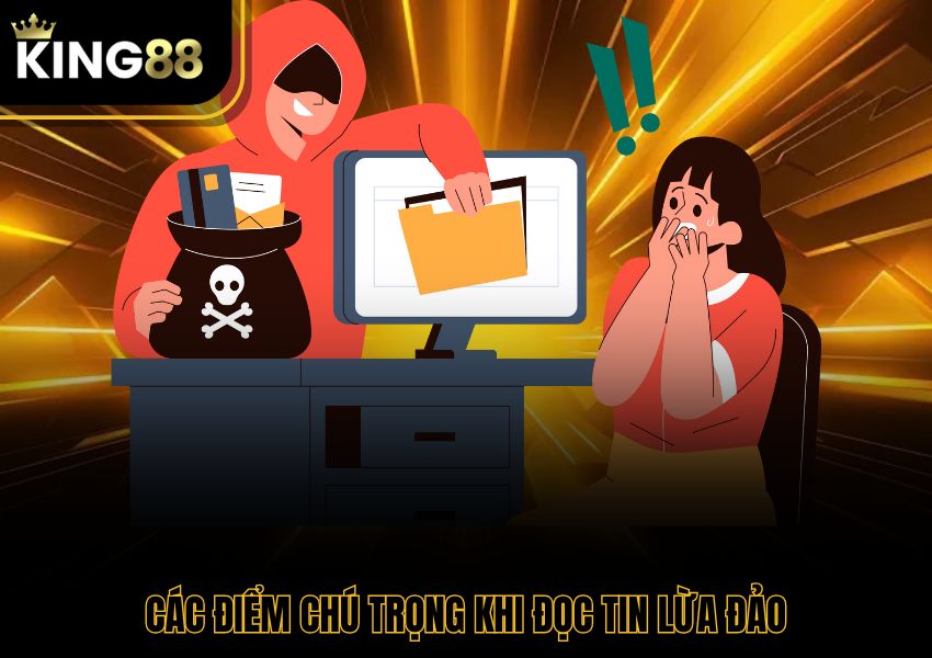 Các điểm chú trọng khi đọc tin lừa đảo